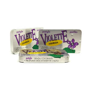 Pastiglie di Liquirizia aromatizzate alla Violetta 12 g Kordofan