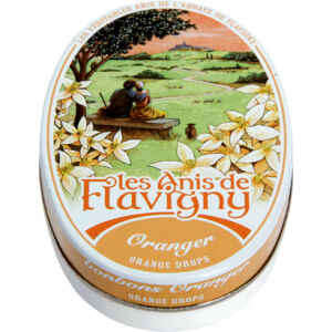Scatola Ovale Caramelle Balsamiche Arancia 50 g Anis de Flavigny