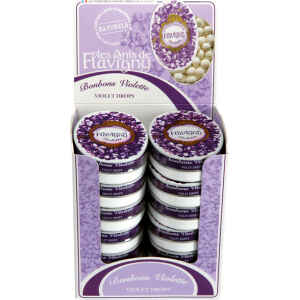 Scatola Ovale Caramelle Balsamiche Violetta 50 g Anis de Flavigny