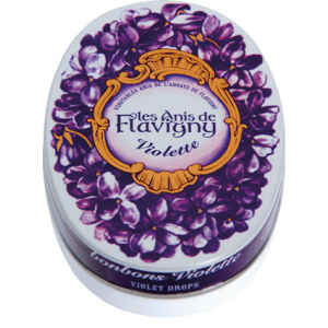 Scatola Ovale Caramelle Balsamiche Violetta 50 g Anis de Flavigny