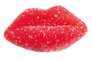 Labbra Panna e Frutta Zuccherata gommosa Senza Glutine min. 500 g
