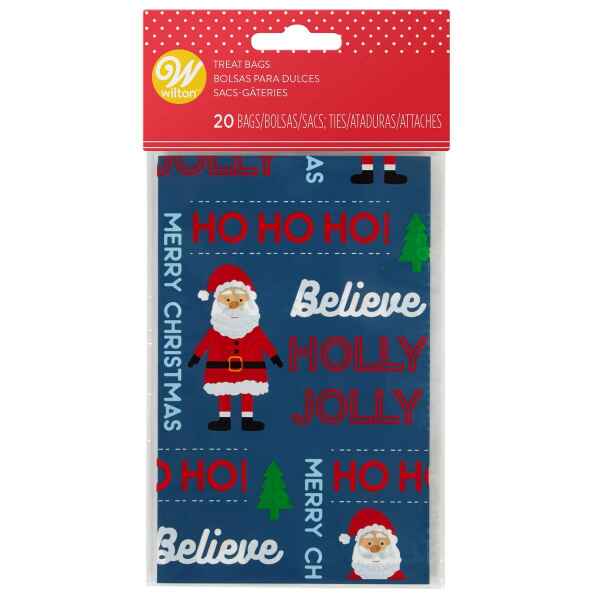 Sacchetti mini per dolci Ho Ho Ho 20 Pz Wilton