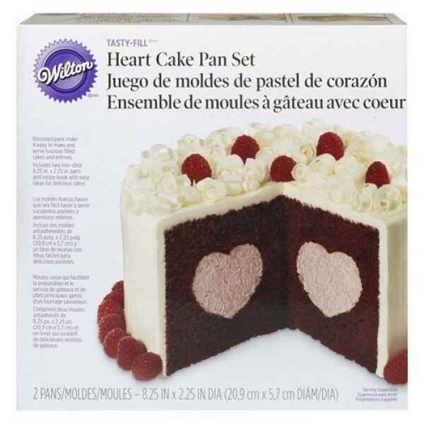 Stampo Heart Cake Pan Set 2 Pz