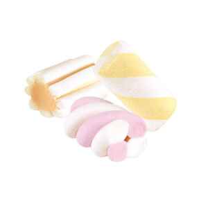 Marshmallow con Succo di Frutta 4 grammi Senza Glutine 1 Kg