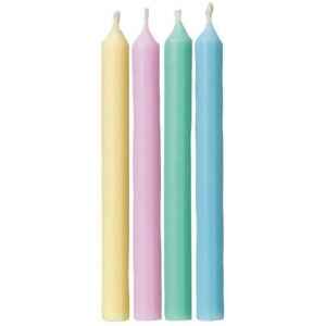 Candele Rotonde Colori Pastello 24 Pz Wilton