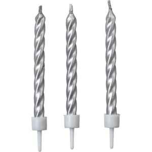 Candeline Argento 10 Pz Wilton