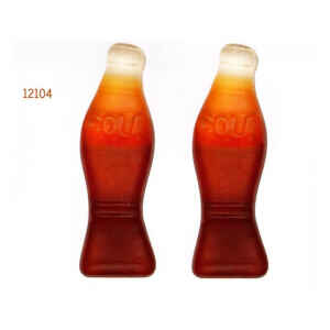 Maxi Bottiglie alla Cola gommose Senza Glutine min. 500 g