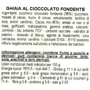 Ghiaia di Cioccolato Fondente min. 500 g
