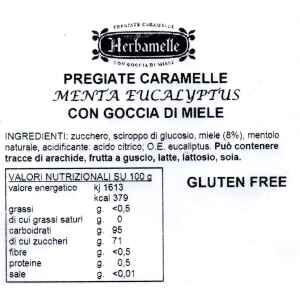Caramella Menta Eucalypto Goccia di Miele Senza Glutine min. 500 g