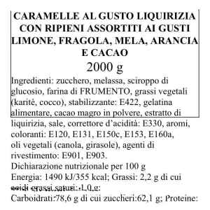 Mini Tronchetti di Liquirizia Farciti Mix 1 Kg