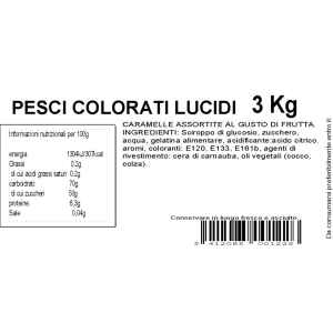 Pesci Colorati XL gommosi Senza Glutine 3 Kg