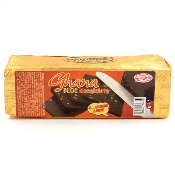 Cremino Storico Ghana Bloc Nocciolato 500 g Gandola