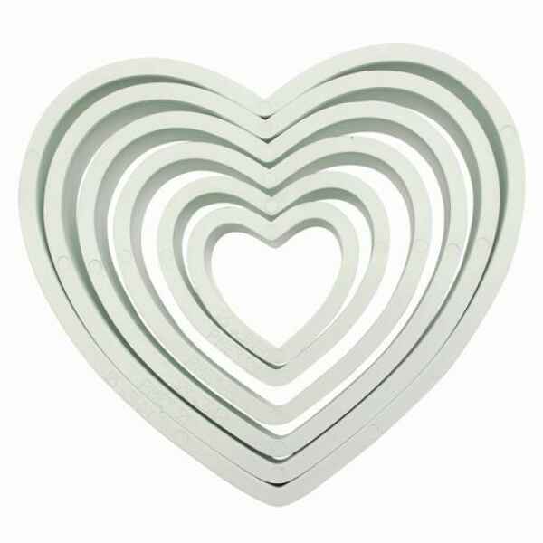 Tagliapasta Cuore in Plastica Set 6 Pz PME