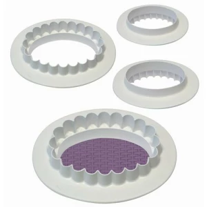 Tagliapasta Ovale Ondulato in plastica Set 4 Pz PME