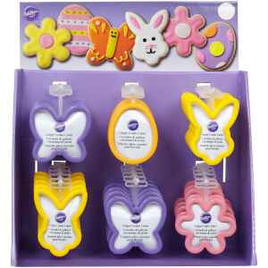 Tagliapasta Easter Grippy Cookie Cutter Display 30 Pz Wilton