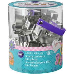 Tagliapasta Metal Cookie Cutter Tub Pasqua 18 Pz Wilton