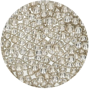 Perle Argento Metallizzate Ø 8 mm 80 Grammi FunCakes