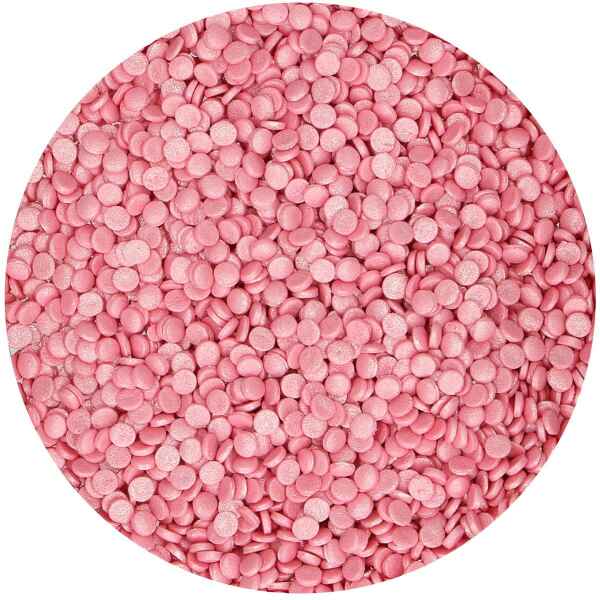 Coriandoli Rosa Metallizzati Ø 4 mm 70 Grammi FunCakes