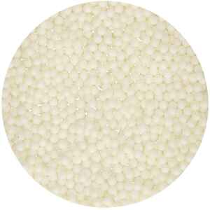 Perle Bianco Lucido Ø 4 mm 80 Grammi FunCakes