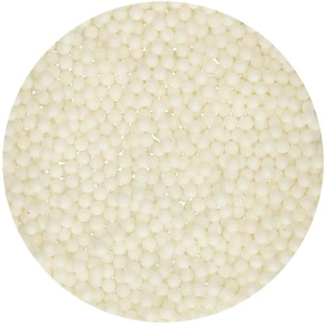 Perle Bianco Lucido Ø 4 mm 80 Grammi FunCakes