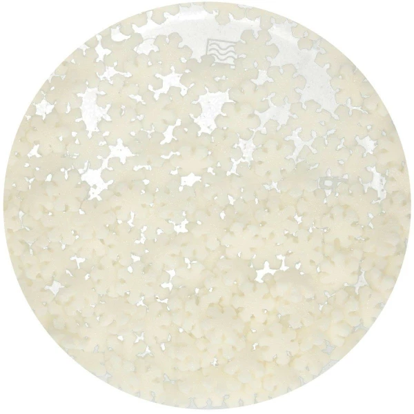 Fiocchi di Neve Glitterati Bianchi 50 Grammi FunCakes
