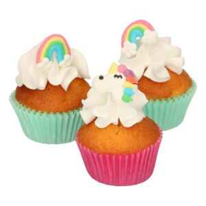 Unicorno e Arcobaleno in Zucchero 8 Pezzi FunCakes