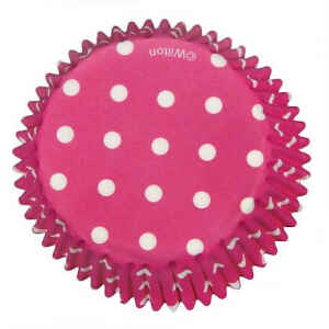 Pirottini - Cupcake in Carta Forno Rosa a Pois Ø 5 cm 75 Pz Wilton