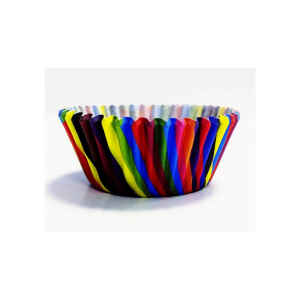 Pirottini - Cupcake in carta forno Strisce Sgargianti Ø 4,5 cm 60 Pz PME