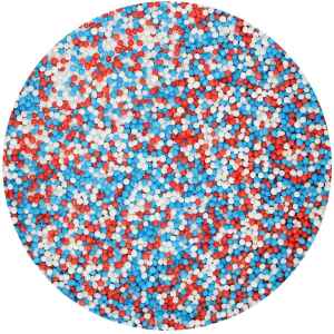 Perline Rosso Bianco Blu Ø 1,5 mm 80 g FunCakes