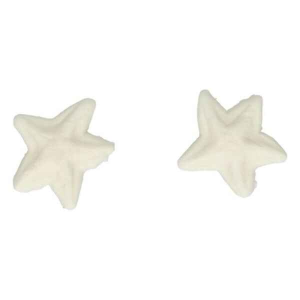 Stelle Bianco Perla in Zucchero 24 Pezzi FunCakes