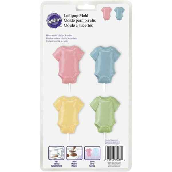 Stampo in Plastica Lecca Lecca Body Neonati Candy e Choco Wilton