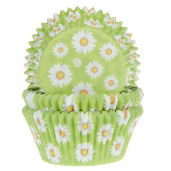 Pirottini - Cupcake da Forno Margherite Bianche 5 cm 50 Pz House of