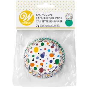 Pirottini - Cupcake Max Puntini Triangolo Ø 5 cm 75 Pz Wilton