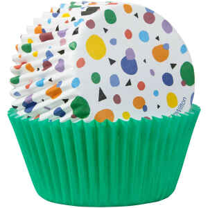 Pirottini - Cupcake Max Puntini Triangolo Ø 5 cm 75 Pz Wilton