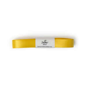 Nastro a Matassina Doppio Raso Giallo 15 mm x 5 mt