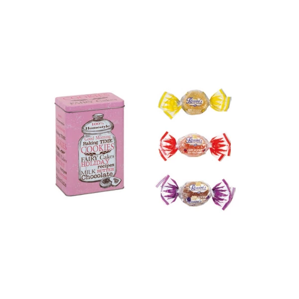 Latta biscottiera con Gelatine alla frutta 200 g