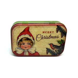 Latta Rettangolare Tascabile a Cerniere Nostalgia - Merry Christmas