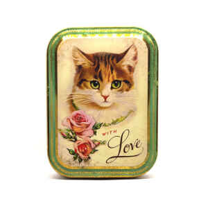 Latta Rettangolare Alta Piccola Nostalgia - With Love Cat 10,5 x 7,8 x 6,4 cm