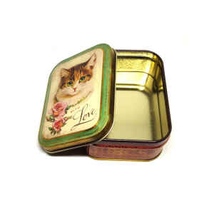 Latta Rettangolare Alta Piccola Nostalgia - With Love Cat 10,5 x 7,8 x 6,4 cm