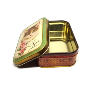 Latta Rettangolare Alta Piccola Nostalgia - With Love Cat 10,5 x 7,8 x 6,4 cm