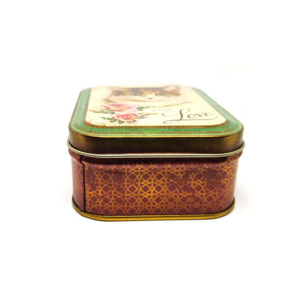 Latta Rettangolare Alta Piccola Nostalgia - With Love Cat 10,5 x 7,8 x 6,4 cm