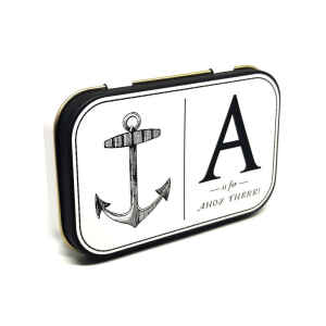 Latta Rettangolare Tascabile a Cerniere Sewing - A is for Ahoy There