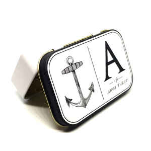 Latta Rettangolare Tascabile a Cerniere Sewing - A is for Ahoy There