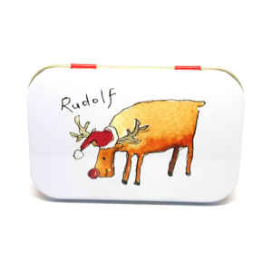 Latta rettangolare tascabile a cerniere Rudolf la Renna 9,4 x 6 x 2 cm