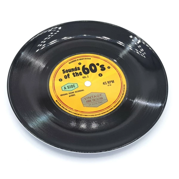 Piatto da portata disco in vinile 45 giri Sounds of the 60's