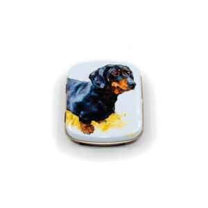 Mini latta rettangolare tascabile a cerniere Best Friends - Dachshund Jo Stockdale