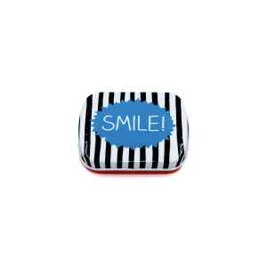 Mini latta rettangolare tascabile a cerniere Smile
