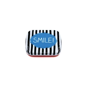 Mini latta rettangolare tascabile a cerniere Smile