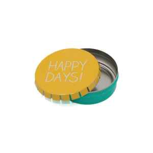 Mini latta tonda tascabile click clak Happy Days Happy Jackson