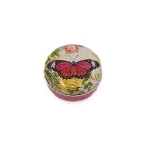 Latta tonda tascabile Nostalgia Butterfly 6,3 x 3 cm